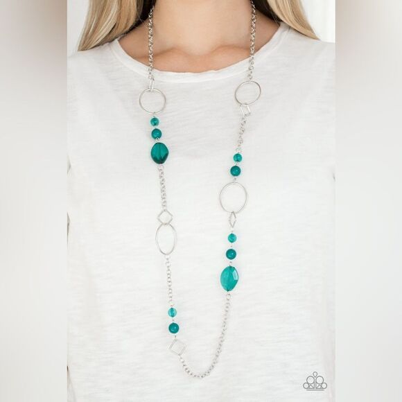 paparazzi Jewelry - Very Visionary Green Necklace (107)